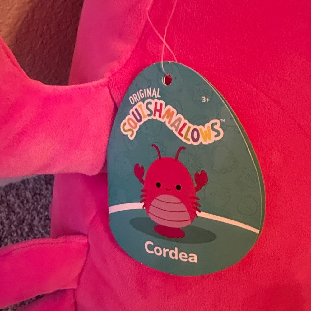 Squishmallows Cordea the Pink Lobster - Picture 3 of 5